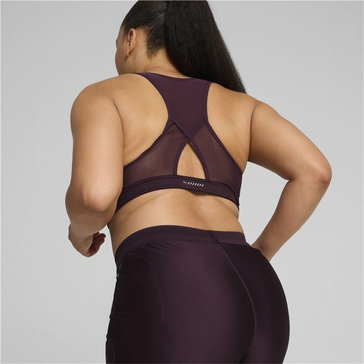 4067981168200_S64152037_P40.jpg Sports Bra Puma 4Keeps Run Bra Black - Image 4